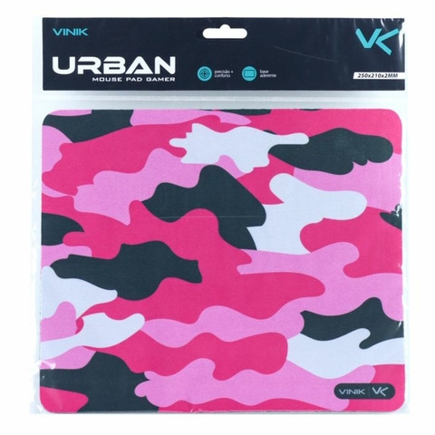 Mouse Pad Gamer, 250x210x2mm, Urban Pink - 111372 - Vinik