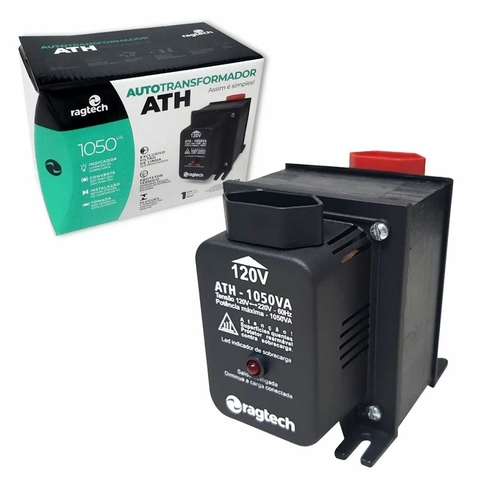 Auto Transformador ATH 1050VA, Bivolt, 525W, ATH1050, Preto - 4473 - Ragtech