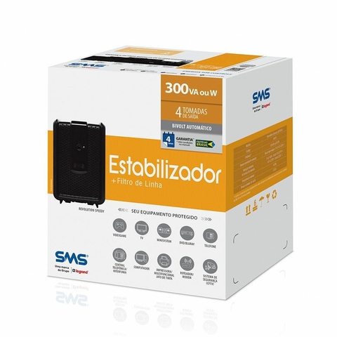 Estabilizador Revolution Speedy 300VA, Bivolt 115V, USP300Bi - 15970 - SMS