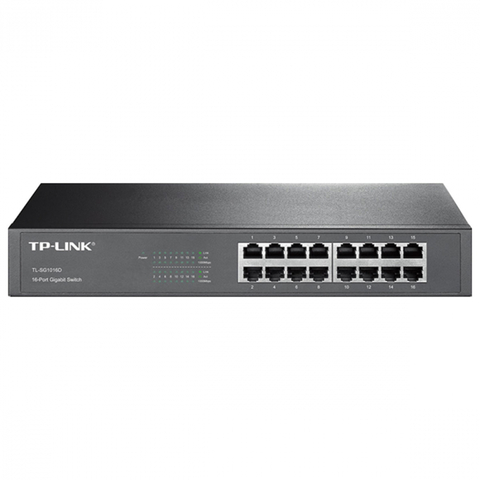 Switch Ethernet TP-Link, 16 Portas Gigabit, 10/100/1000Mbps - TL-SG1016D