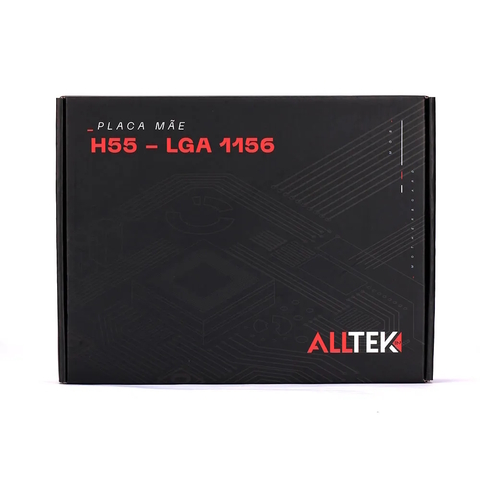 Placa Mae Alltek LGA 1156, DDR3, Intel B75 Express, Até 16GB - H55
