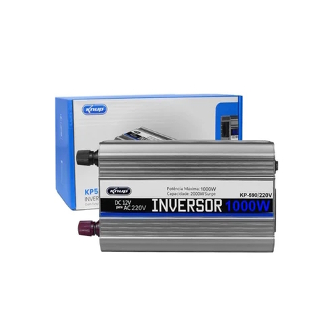 Inversor de Tensão 12V, 220V, 1000W, Função UPS Onda Trapezoidal PWM - KP-590/220V - Knup