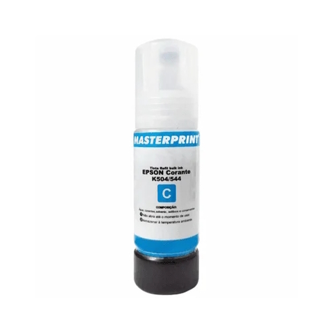 Refil Tinta Compatível Epson K504/544C, 70ML, L3150, L5190, L6171, L4160, Ciano - MP04/44C - MasterPrint