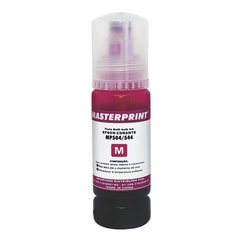 Refil Tinta Compatível Epson K504/544M, 70ML, L3150, L5190, L6171, L4160, Magenta - MP04/44Y - MasterPrint
