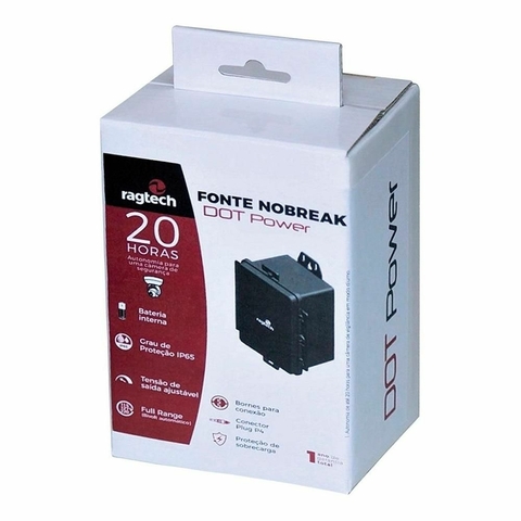 Fonte Nobreak Dot Power, Bivolt Automático, 12V, 1.2 Ah - 4650 - Ragtech