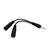 Adaptador Audio P2 F X P3 M, Com Acabamento Em Nylon Preto WI409, Multilaser