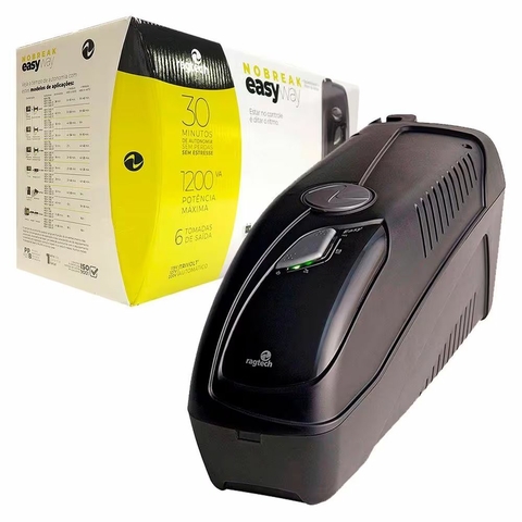 Nobreak Easy Way STD-TI, 1200VA, Entrada Bivolt, Saída 115V, 6 Tomadas, Preto - 20NEW4137 - Ragtech