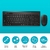 Kit Teclado + Mouse, USB, Bluetooth ou Wireless, ABNT2, 1300 DPI, Preto - RA003 - Rapoo - comprar online