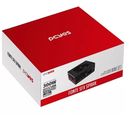 Fonte Sfx 300W Pcyes Spark Slim 75+ Pfc Ativo - SPKP300MBPT