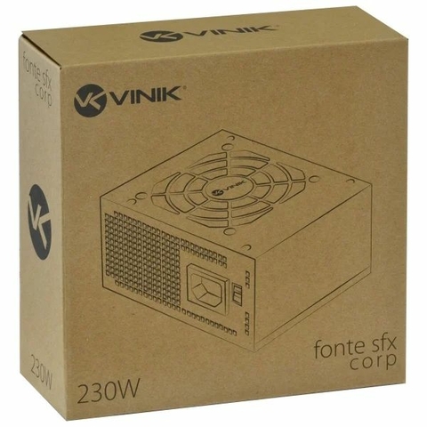 Fonte Sfx Slim 230W Vinik, P/P4 20+4 Pinos, SATA, 50/60Hzm - VFS230