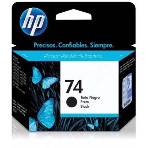 Cartucho Tinta HP 74 Preto, 5,5ml Original - CB335WB