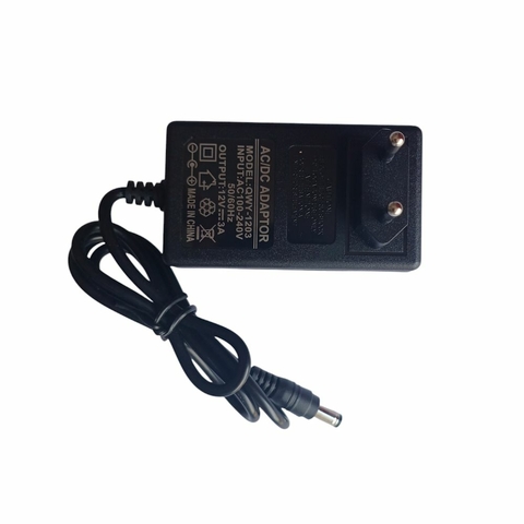 Fonte Bivolt/12VDC, 3A, PLUG P4 5,5X2,1 (+), Preto - QWY-1203 - Oem