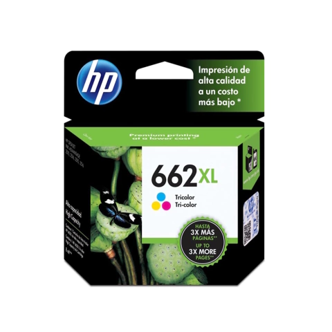 Cartucho Tinta HP 662XL Tricolor, 8ml, Original - CZ106AB