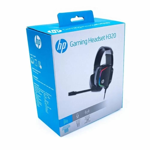 Fone De Ouvido Headset Gamer, P2 e USB, Led, H320, 50mm - 8AA13AAUUF - HP