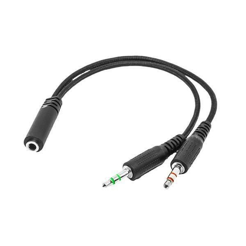 Adaptador Audio P3 F X P2 M, Com Acabamento Em Nylon, Preto, WI410, Multilaser