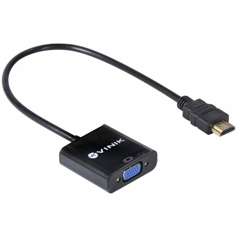 Cabo Adaptador Conversor, HDMI Macho x VGA Fêmea, 30 Cm, Preto - 26116 - Vinik