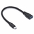 Cabo Otg USB Tipo-C x USB AF, 3V, 5 Gbps, Câmera, Celular, 15 cm, Preto - AUSBOTG - Vinik na internet