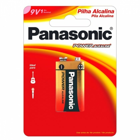 Bateria Alcalina, 9V, Recarregável - 6LF22XAB/1B24 - Panasonic