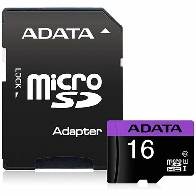Cartao De Memória Adata 16Gb, Classe 10, Com Adaptador - AUSDH16GUICL10-RA1