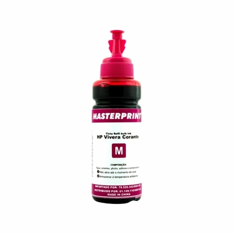 Refil Tinta Universal Compatível HP Vivera R-HP100M, 100ML, Magenta - Masterprint