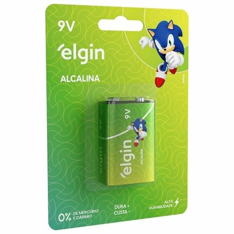 Bateria Alcalina, 9V, 0% Mercúrio e Cádmio - 82158 - Elgin