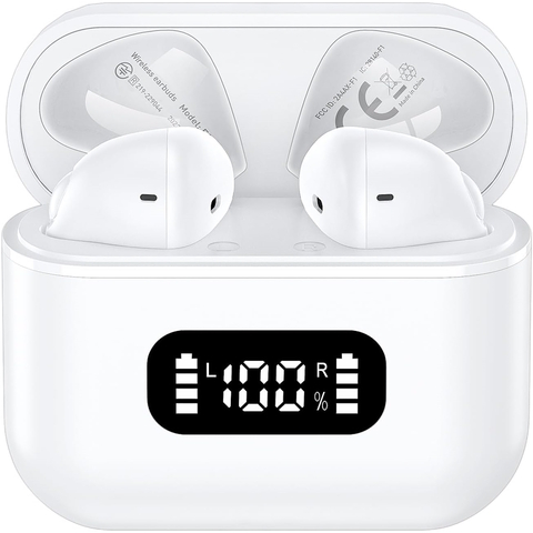 Fone de Ouvido Bluetooth Tranya Buds F1, ‎Branco - Tranya-Buds F1