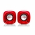 Caixa De Som C3tech, Speaker 2.0 Usb, 3W, 20Hz a 16KHz, vermelho - SP-303RD na internet