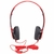 Fone De Ouvido Com Microfone, Dobravel, Vermelho - PH-100RD - C3Tech - Bittek