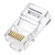 Conector Modular plug 8×8 RJ45 Macho, Cat.5E, 8 Vias, Transparente - CY-P8P8C00 - Seclan