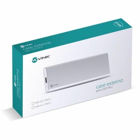 Case Vinik Para SSD M.2 Externo, 5Gpbs, USB 3.0, Alumínio - CS25-C30