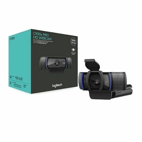 Webcam Full HD, 1080P, C/Microfone Embutido, Widescreen - C920s Pro - Logitech