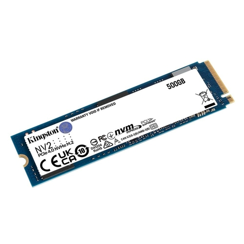 SSD 500GB Kingston NV2, M.2 2280 PCIe, NVMe, Leitura: 3500 MB/s e Gravação: 2100 MB/s - SNV2S/500G