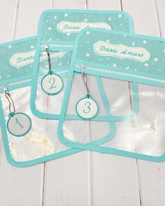 Bolsita Transparente Estrellas y Lunas Verde - comprar online