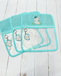 Bolsita Transparente Temática Elefantito Verde Puntos - MaJo Home Baby