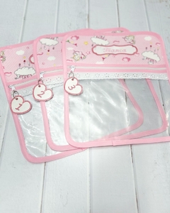 Bolsita Transparente Bebé Rosa