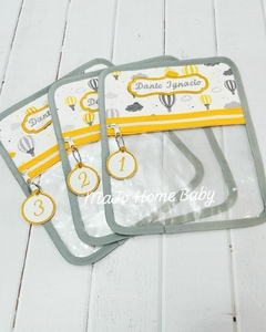 Bolsita Transparente Globos Aeroestaticos Amarillo - comprar online