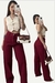 Calça Wide Leg Cherry