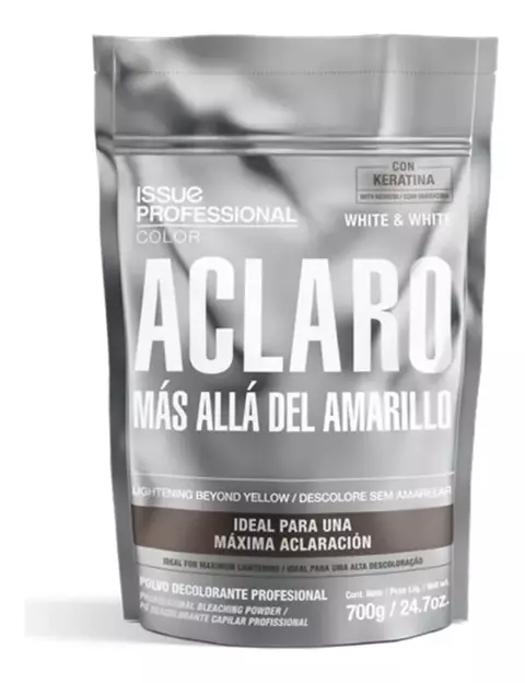 Issue Polvo Decolorante White & White con Keratina y Tecnología Anti Yellow - 700gr