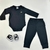 CONJUNTO BEBÊ UNISSEX BODY E CALÇA MALHA TÉRMICA LISO MARLAN - comprar online