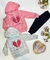 CONJUNTO MENINA JAQUETA E CALÇA CORAÇÃO MARLAN