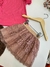 CONJUNTO FEMININO INFANTIL BLUSA E SAIA - comprar online