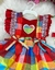 Vestido Infantil Festa Junina Coração Quadrilha - Vivi Infantil e Juvenil