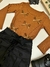 Conjunto Menina Meia Estação Lacinho e Saia de Couro - comprar online