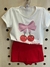 Conjunto Infantil Menina Verão Laço Cerejeira Confortável - comprar online