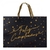 Bolsa Negra c/ Dorado "Feliz cumpleaños" 35cmx25cmx9cm - PS