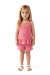 CONJ P. PASSOS FEM BLUSINHA C/ALÇA DET POMPOM E SHORT EM MEIA MALHA FRALDA TILEESUL