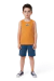 CONJ JUVENIL MASC CAMISETA REGATA EM MEIA MALHA E BERMUDA EM MOLETOM FAVO TILEESUL