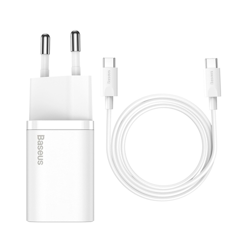 Carregador Turbo USB-C Super Si 20W + Cabo 1 metro USB-C para Lightning- Branco - comprar online