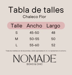 CHALECO FLOR - tienda online