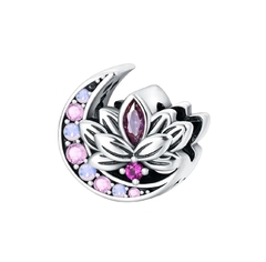 Charm Luna y Flor Circón - comprar online